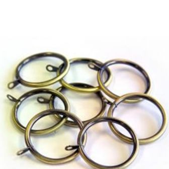 29mm Perth Antique Brass Curtain Rings