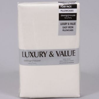 4 Pack Cream Pillowcase