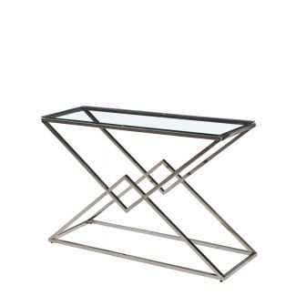 Luxor Chrome Console Table
