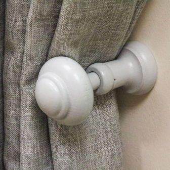 Wooden Hold Back Grey
