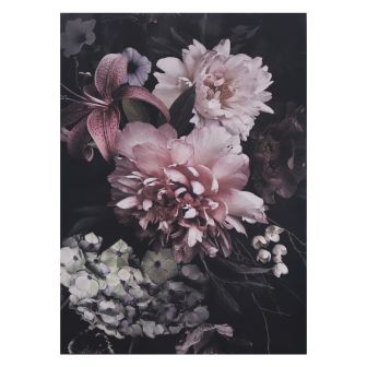 Dark Floral Canvas