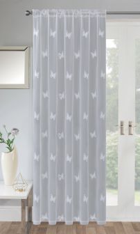 Flutter White Voile Panel