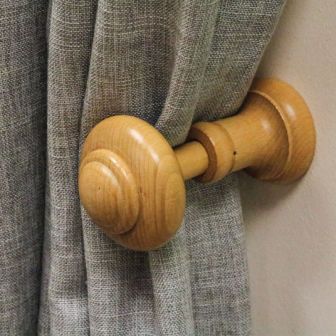 Wooden Hold Back Waxed Pine
