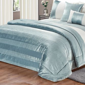 Alexis Duck Egg Bedspread