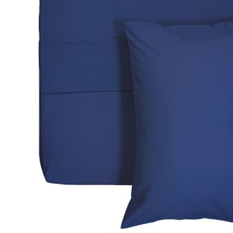 Soft Touch Navy Cotton Mix Sheet Range