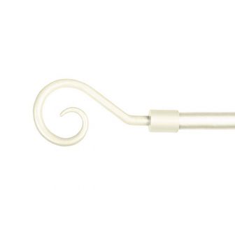 13/16mm City Cream Extendable Curtain Pole