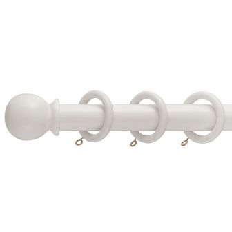 28mm DH Wood Grey Curtain Pole