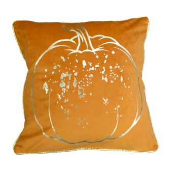 Pumpkin Orange Filled Cushion