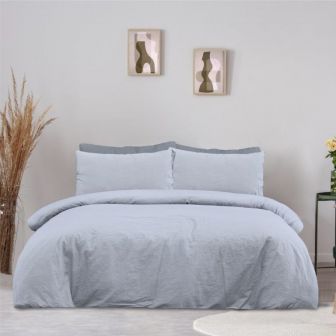 Pure Cotton Grey Duvet Set