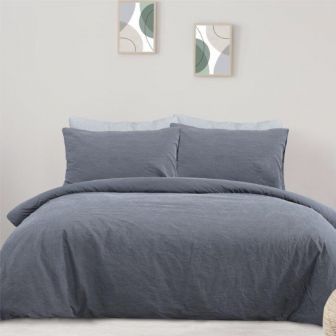 Pure Cotton Charcoal Duvet Set