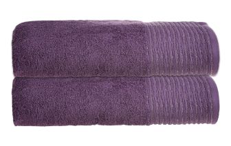 Sparkle Border Purple Towel Range