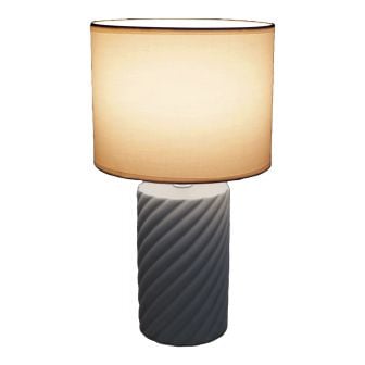 Riviera Grey Table Lamp