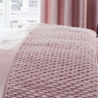 Roma Blush Quilted Bedspread