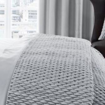 Roma Silver Quilted Bedspread