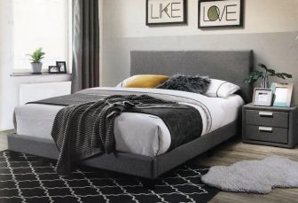 Rossi Charcoal Bed Frame