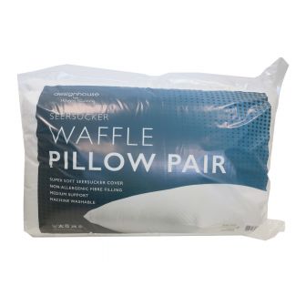 Seersucker Waffle Pillow Twin Pack