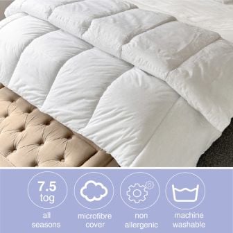 7.5 Tog Microfibre Duvet