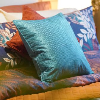 Serene Teal Cushion Cover