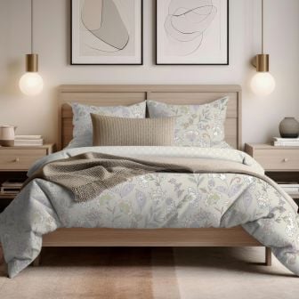 Sophie Natural Cotton Mix Duvet Cover Set