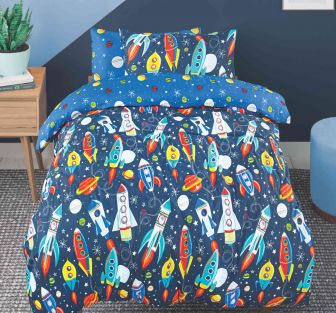 Space Rockets Duvet Set