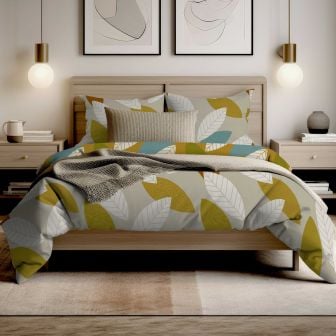 Stockholm Natural Cotton Mix Duvet Cover Set