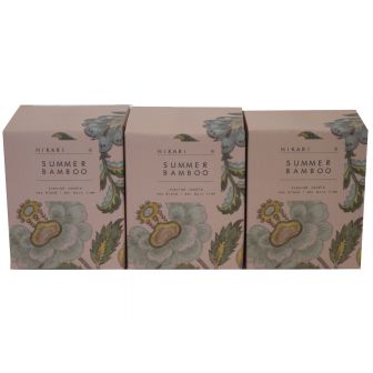 Summer Bamboo Set of 3 Scented Candles