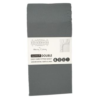 Supersoft Easy Care Charcoal Brushed Polyester Sheet Range