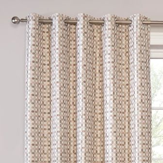 Toulon Blush Ready Made Eyelet Curtains
