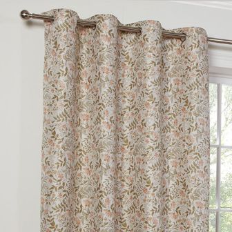 Tyler Natural Ready Made Eyelet Curtains