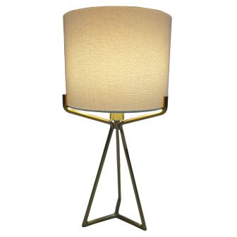 Tollymore Satin Brass Table Lamp