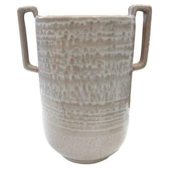 Natural Ceramic Vase With Handles