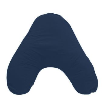 Percale Navy V Shaped Pillowcase