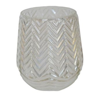 Geometric Chevron Vase