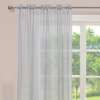 Viva Silver Voile Panel