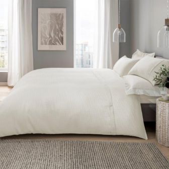 Waffle Cream 100% Cotton Duvet Set