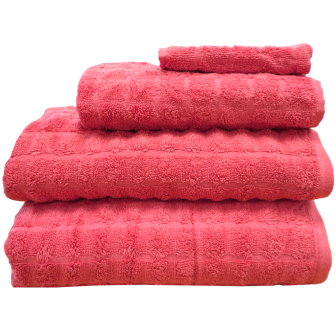 Waffle Pink 600 GSM Towel Range