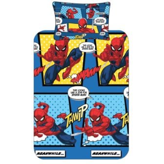 Spiderman Webhead Blue Cotton Rich Duvet Cover Set