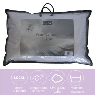 Pure Natural  Goose Feather and Down Pillow 
