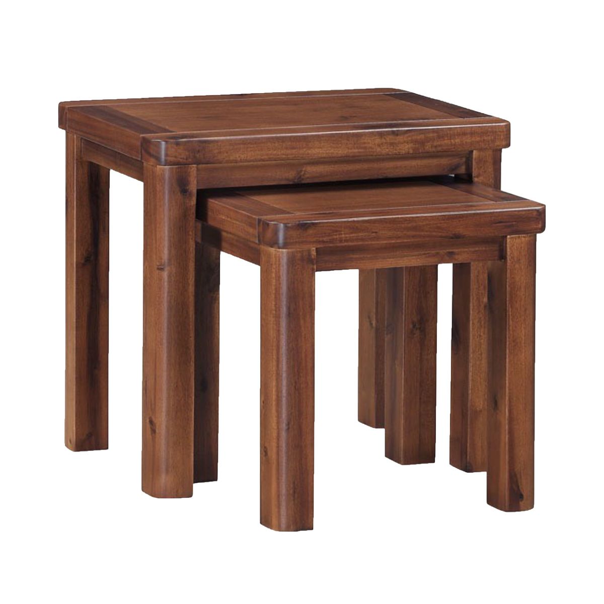 Andorra Dark Wood Nest of 2 Tables