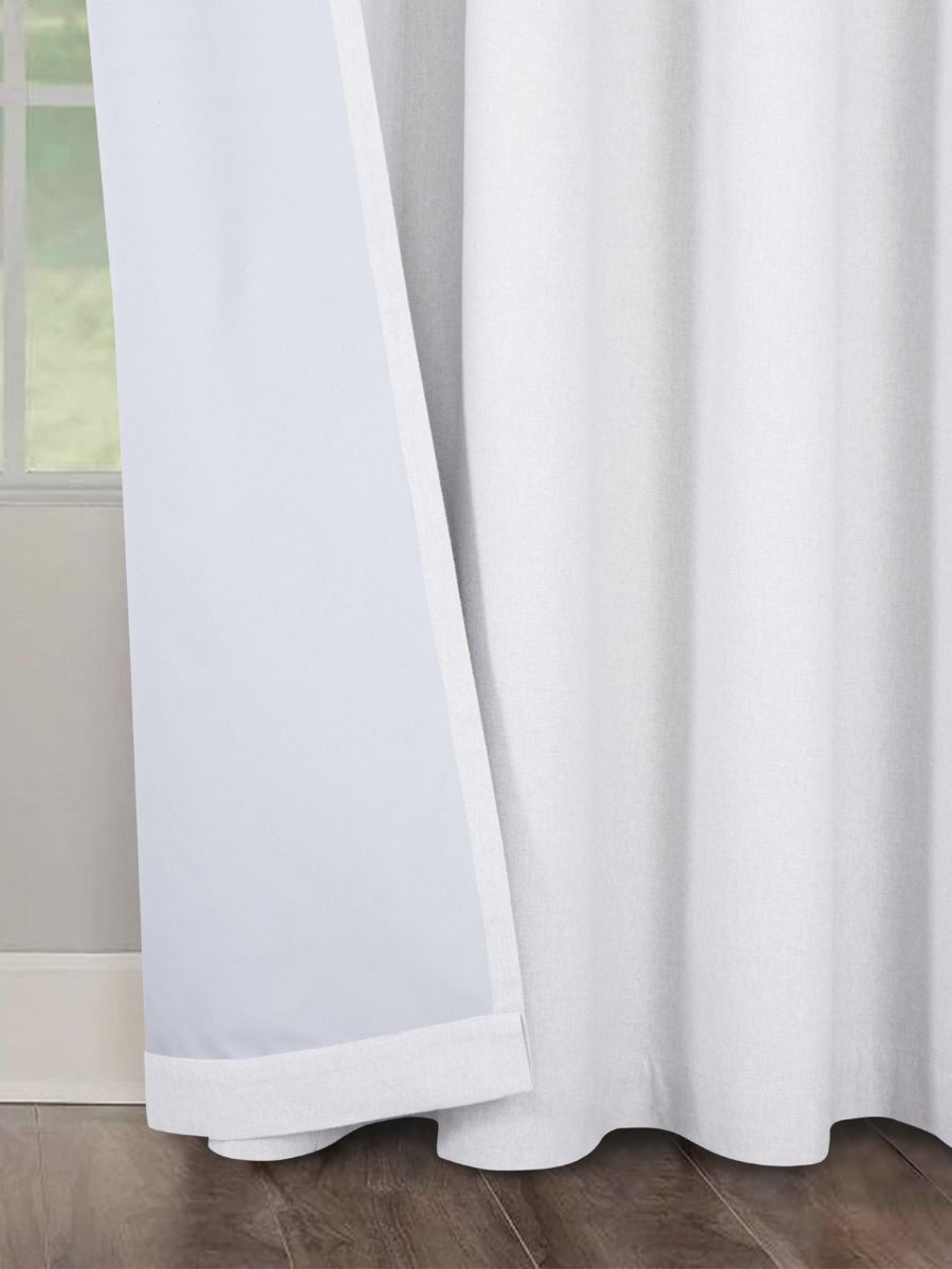 Hudson White Blackout Ready Made Eyelet Curtains Harry Corry