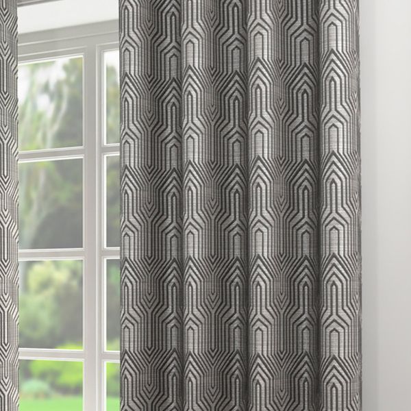 Silver Ready Made Eyelet Curtains Olympus Harry Corry