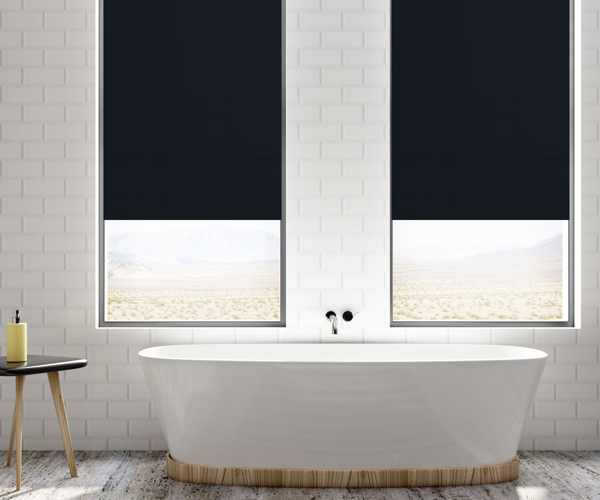 Blackout Black Roller Blind