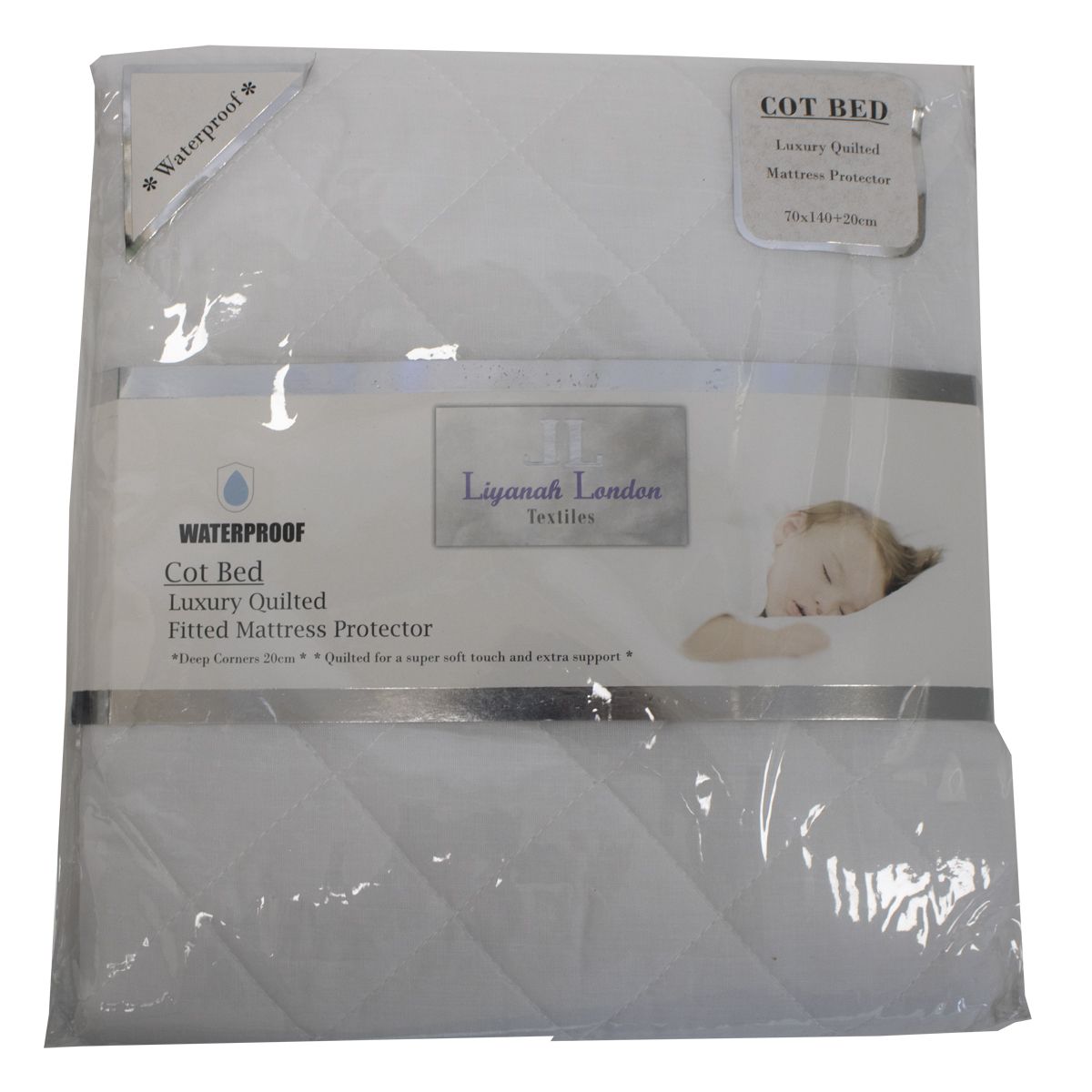 cot bed quilted m protect m protect 70x140