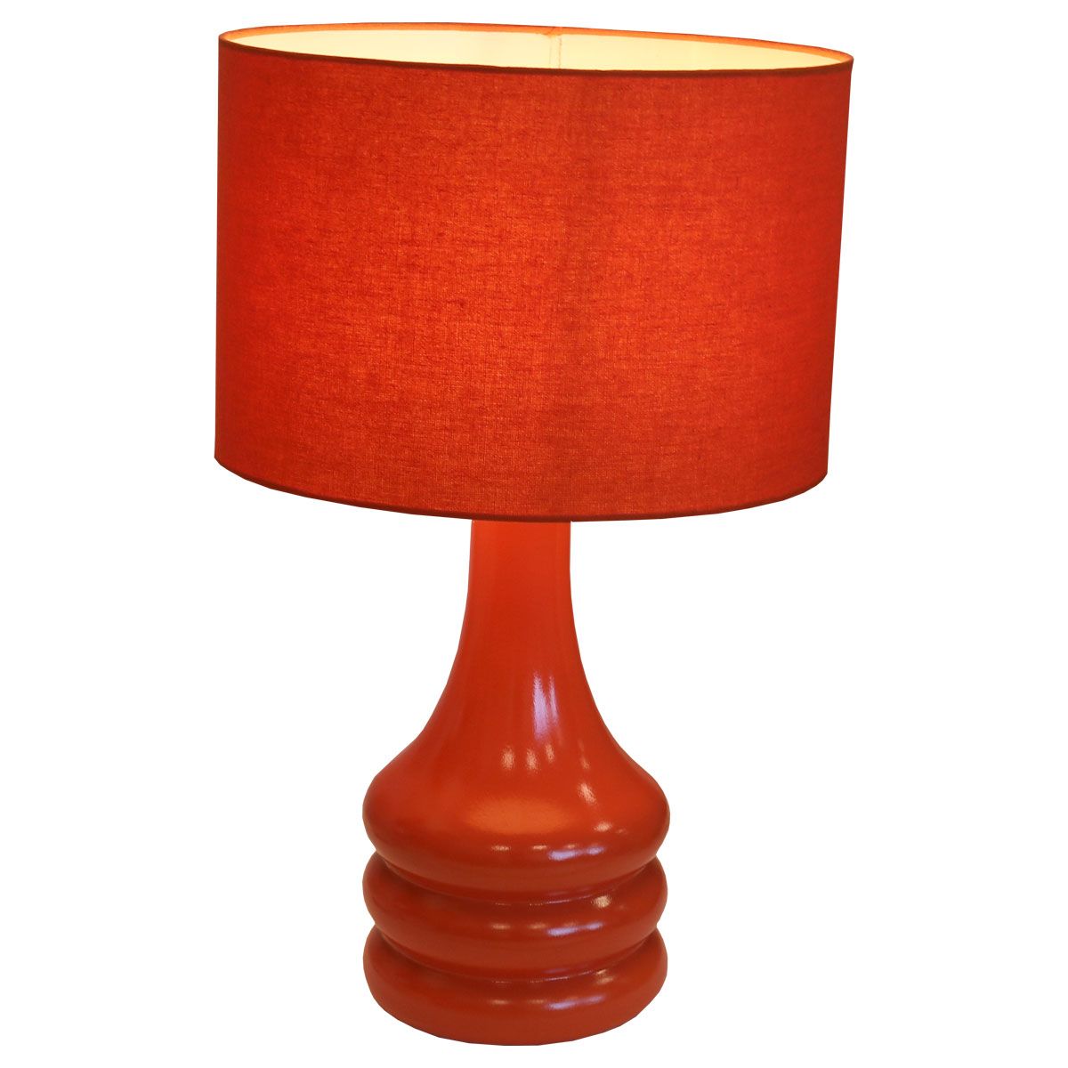 Orange bedside lamp deals