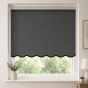 Blackout Grey Scalloped Edge Roller Blind
