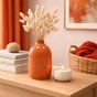 Small Apricot Reactive Vase