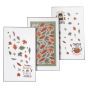 Velour Autumn Tea Towels 3pk