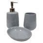 3 Piece Grey Bathroom Set