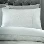 Bayonne Silver Cotton Mix Duvet Cover Set