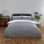 Oxford White & Grey Duvet Cover Set